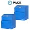 Adiroffice Wall Mountable Steel Locking Suggestion Box, Blue, PK2 ADI631-01-BLU-2pk - alternate 1